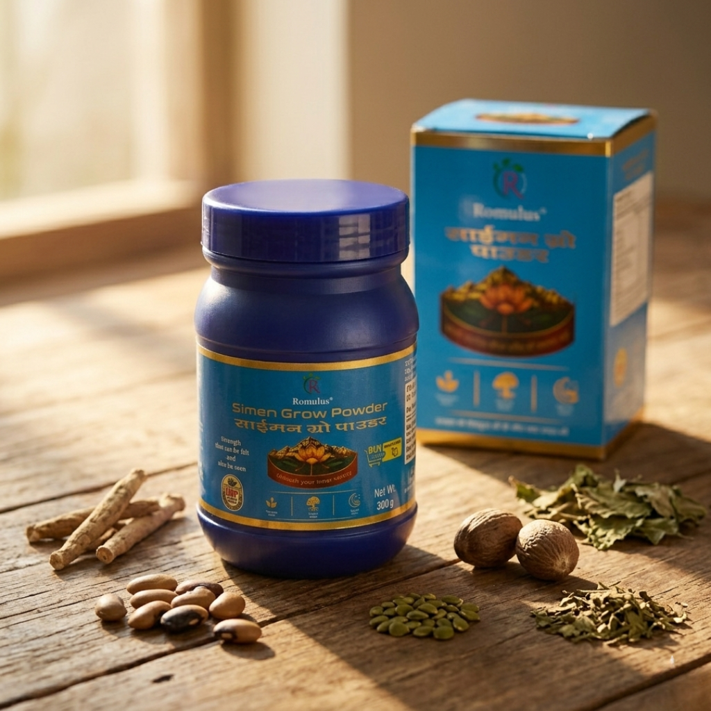 Romulus Simen Grow Powder 300gm  – Herbal Unani Formula for Stamina, Strength & Vitality