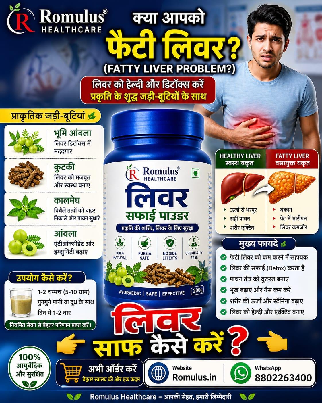 Liver Safai Powder – Natural Liver Detox & Fatty Liver Support 200gm